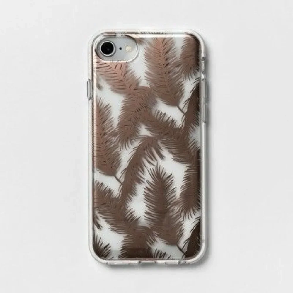 Heyday Apple iPhone 6/7/8 Case Rose Gold‎ Feathers